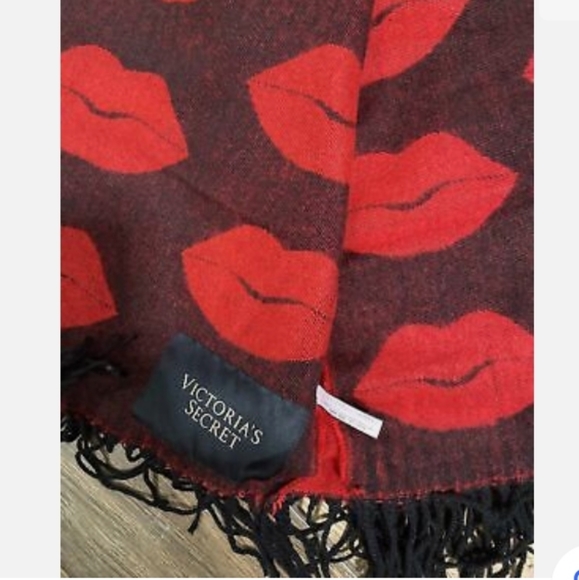 ♡SALE♡Victorias Secret Hot Lips Blanket Throw Limited Edition - Picture 8 of 16